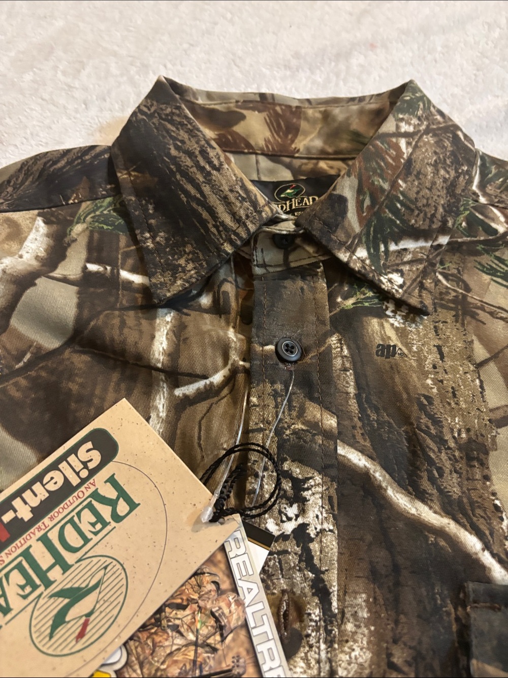 Redhead Silent-Hide Button Down Hunting Shirt Size XL/TG NWT - Picture 3 of 12